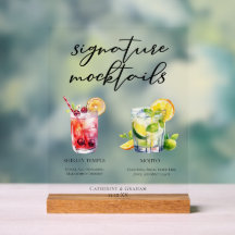 Mojitos de Shirley Temple para bodas de verano sin