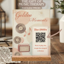 Momentos Dorados Música Terapia 60s Regalo QR