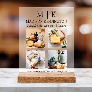 Señal Acrílica Monograma o adición de productos de fotografía con