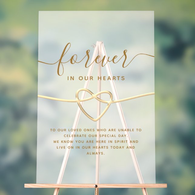 Señal Acrílica Monumento a la boda simple y elegante (Neutral )