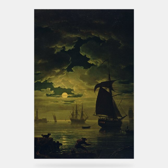 Señal Acrílica Moonlight Over Palermo High-Fidelity Fine Art  (Anverso)