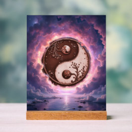 Señal Acrílica Moonlit Balance – Yin Yang of Eternal Light. 