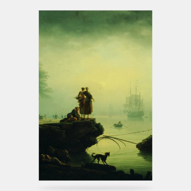 Señal Acrílica Morning Fog at sea by Joseph Vernet  (Anverso)