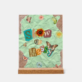 Señal Acrílica Mostrar el Rótulo acrílico de la Fábrica de la Mon