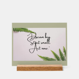 Señal Acrílica Motivación audaz para