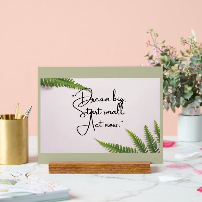 Señal Acrílica Motivación audaz para (Boda)