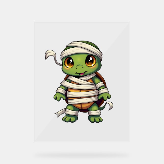 Señal Acrílica Mummy Turtle (Anverso)