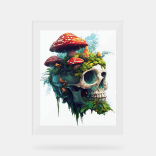 Señal Acrílica Mushroom Skull Grove