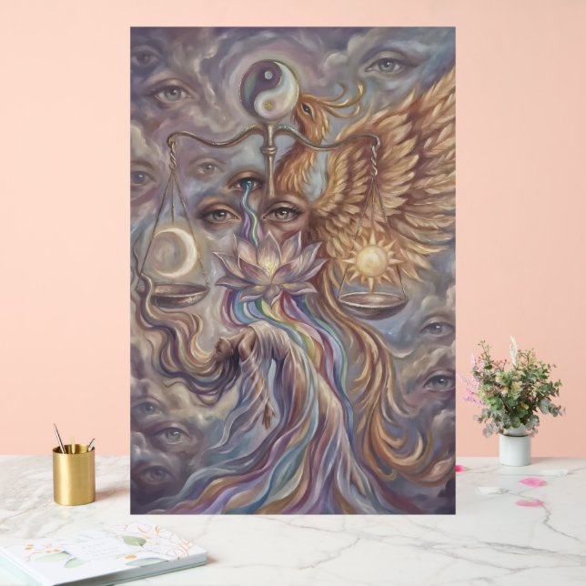 Señal Acrílica Mystical Phoenix Rebirth Poster (Boda)