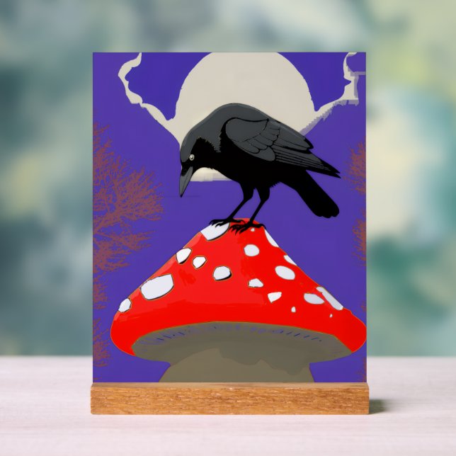 Señal Acrílica 🔮 Mystical Raven Acrylic Sign (Neutral )