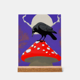 Señal Acrílica 🔮 Mystical Raven Acrylic Sign