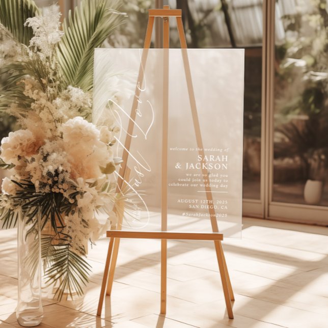 Señal Acrílica Nada Fancy Ama La Bienvenida De Los Bodas Modernos (Subido por el creador)