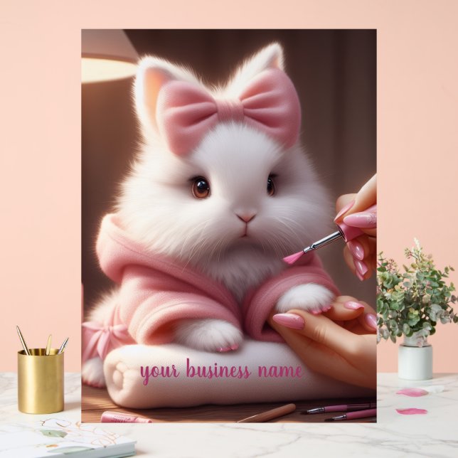 Señal Acrílica Nail Tech Sign (Boda)