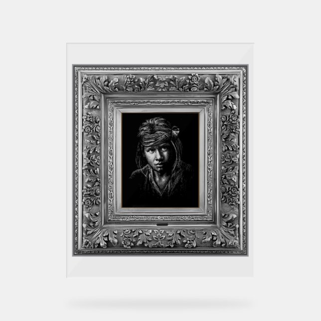 Señal Acrílica Nativo indígena americano. (Anverso)