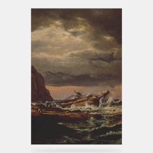 Señal Acrílica Naufragio en la costa noruega de Johan Dahl