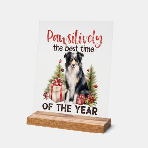Señal Acrílica Navidades festivos perro arte de palabras divertid