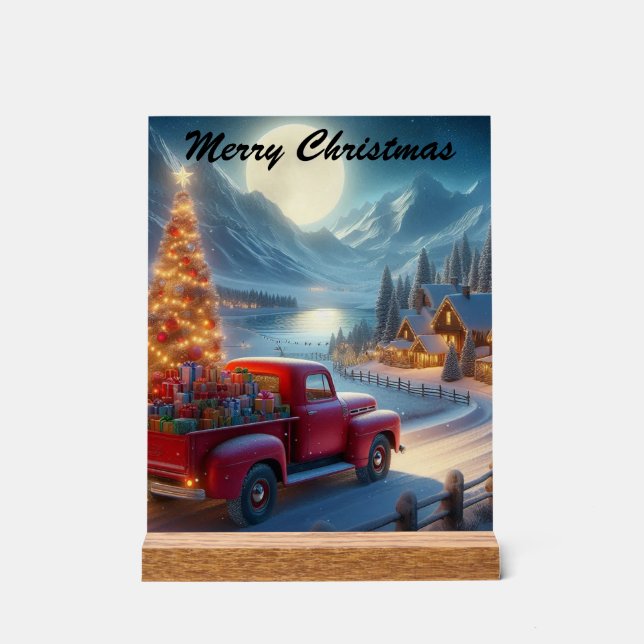 Señal Acrílica Navidades mágicos hasta entrega (Anverso)