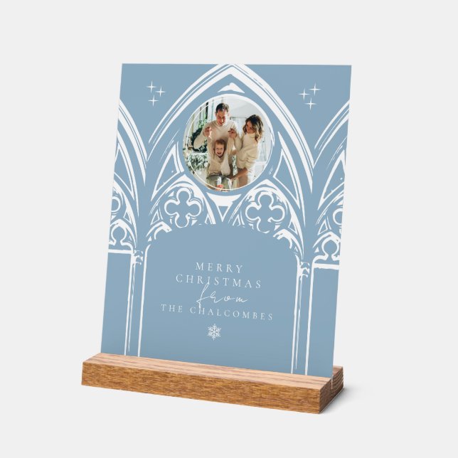 Señal Acrílica Navidades Snowy Gothic Winter Fairytale Foto (Ángulo)