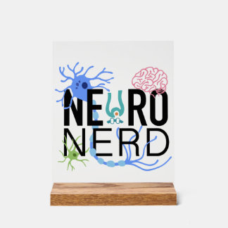 Señal Acrílica Neuro Nerd Neurociencia