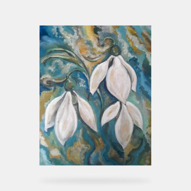 Señal Acrílica Nevadas en el jardín esmeralda (Anverso)