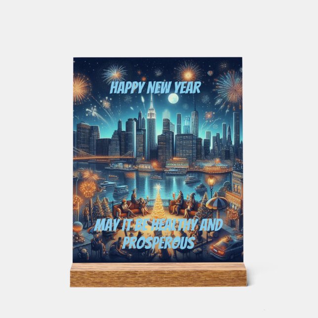 Señal Acrílica New Year's Eve in New York City (Anverso)