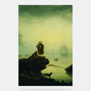 Señal Acrílica Niebla matutina en el mar por Joseph Vernet 