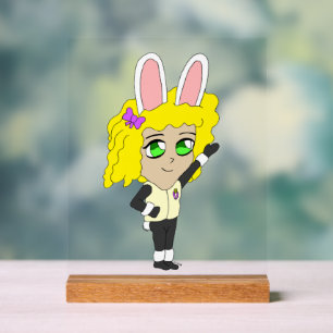 Señal Acrílica niña de parto chibi