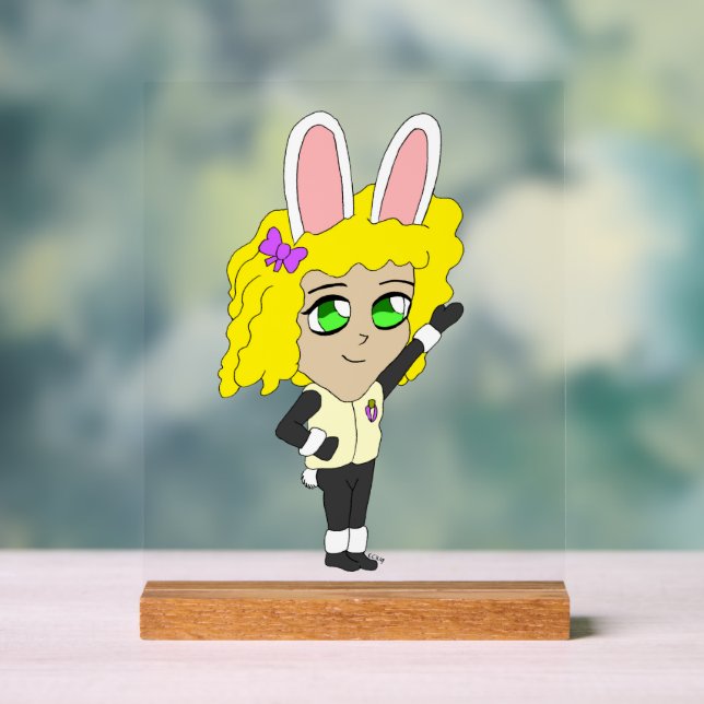 Señal Acrílica niña de parto chibi (Neutral )