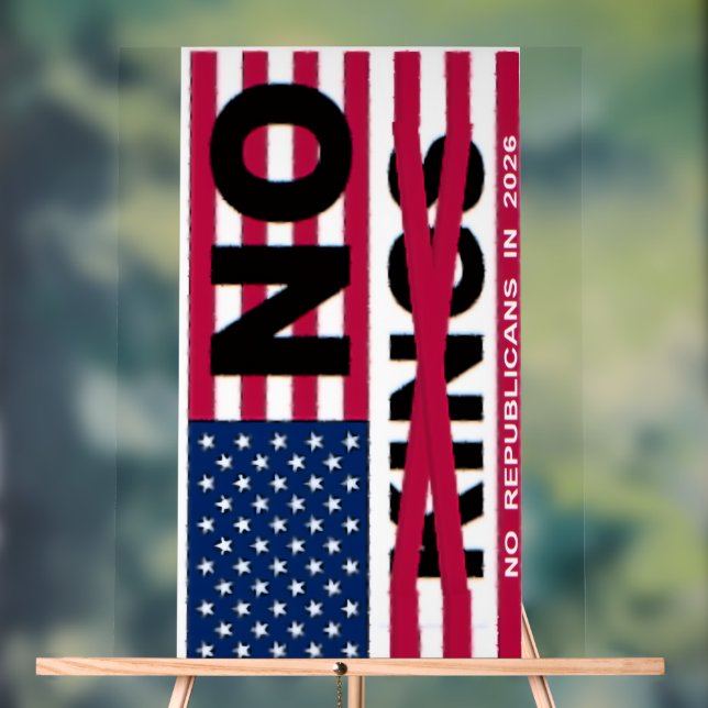 Señal Acrílica "NO kings"  (Neutral )