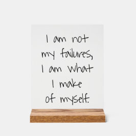 Señal Acrílica No mis fracasos Rótulo acrílico