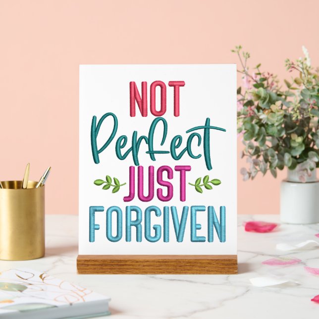 Señal Acrílica No perfecto (Boda)