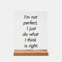 No soy un Rótulo acrílico perfecto