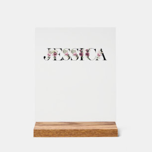 Señal Acrílica Nombra a Jessica.