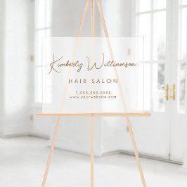 Señal Acrílica Nombre comercial Secuencia de comandos de firma Go