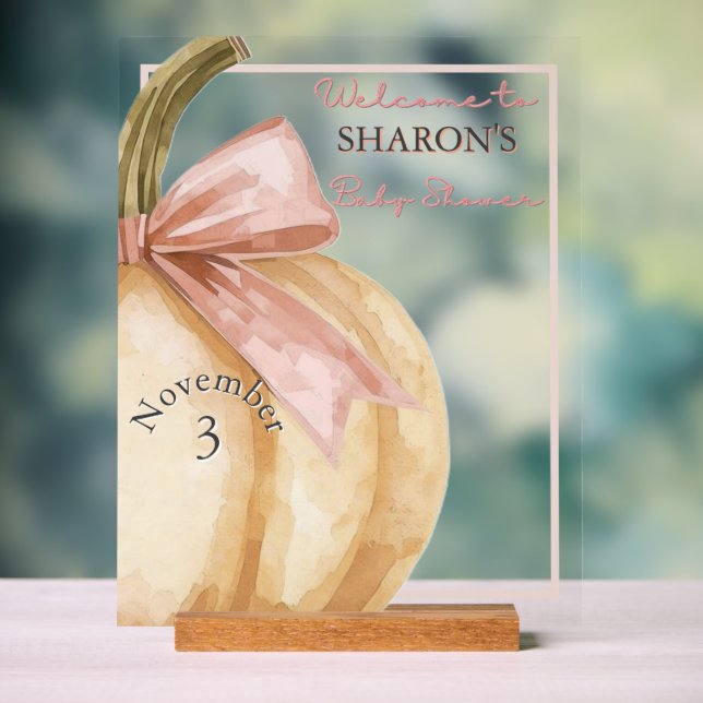 Señal Acrílica Nuestra calabaza en el camino hacia la caída en Ba (Neutral )