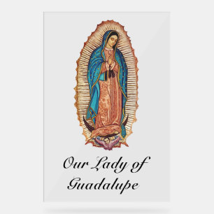Señal Acrílica Nuestra Señora de Guadalupe Tilma Milagrosa Arte F