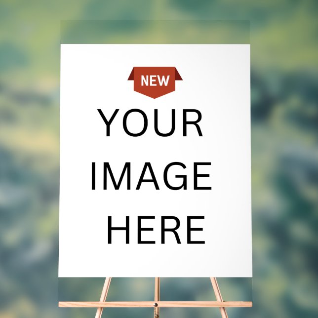 Señal Acrílica ¡NUEVO! Rótulo acrílico de 24" x 36" - Personaliza (Neutral )