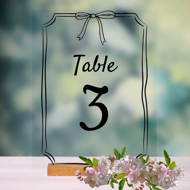 Señal Acrílica Número de tabla de Boda de Moda simple moderna de  (Subido por el creador)