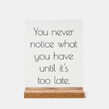 Nunca Notó Rótulo Acrílico