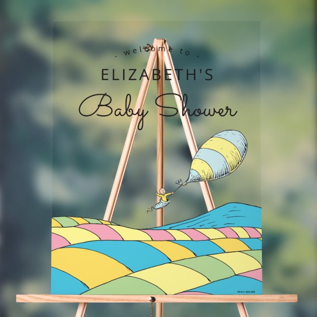 Señal Acrílica Oh, nena, los lugares en los que irás a Baby Showe (Neutral )