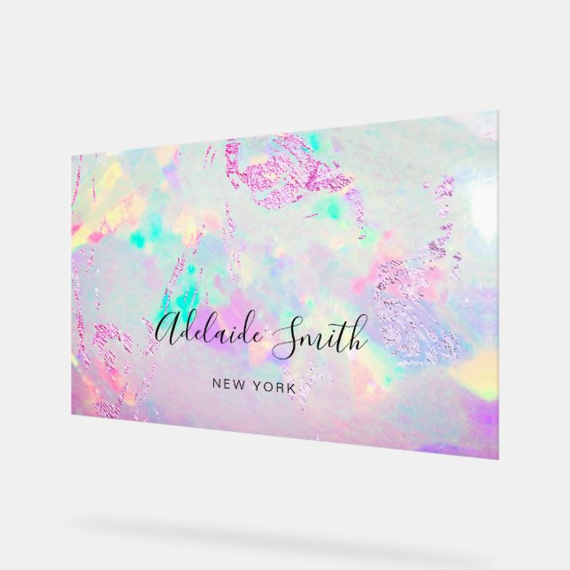 Señal Acrílica opal púrpura (Ángulo)