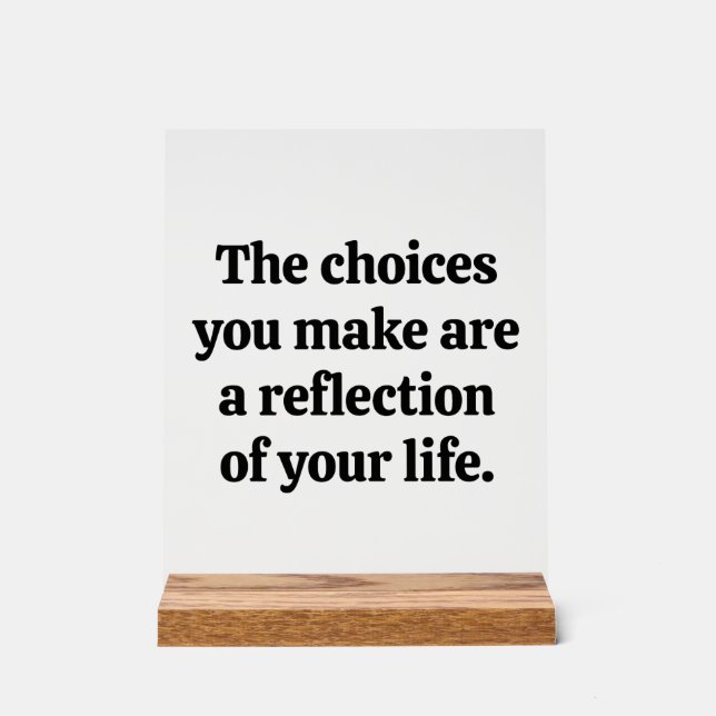 Señal Acrílica Opciones que haces Rótulo acrílico (Anverso)