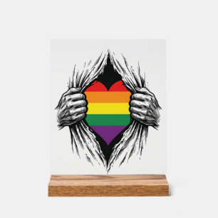 Señal Acrílica Orgullo Vintage Camiseta Rota Diseño Vectorial_1