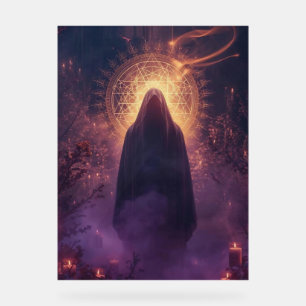 Señal Acrílica Oscuridad Divina – La Presencia Sagrada de Hallowe