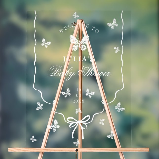 Señal Acrílica Our Lovely One Baby Shower (Neutral )