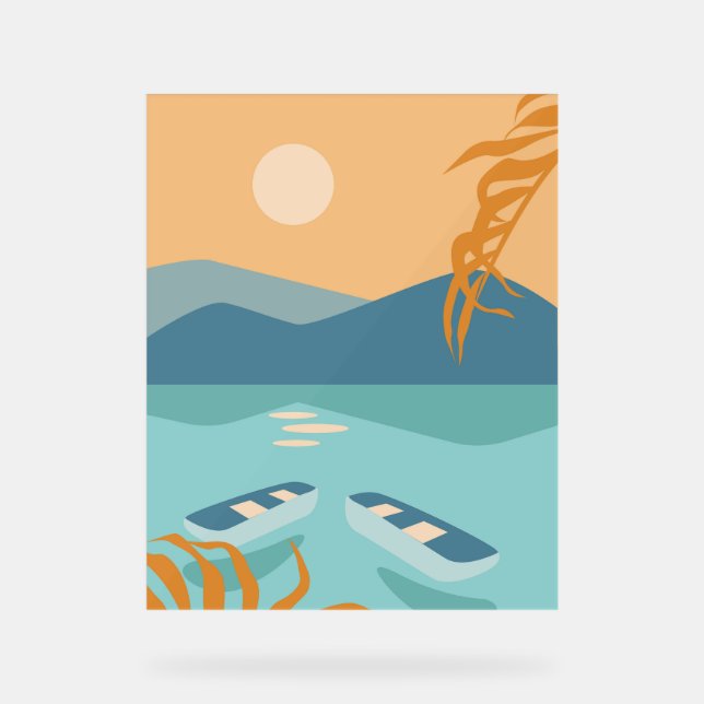 Señal Acrílica Paisaje colorido (Anverso)