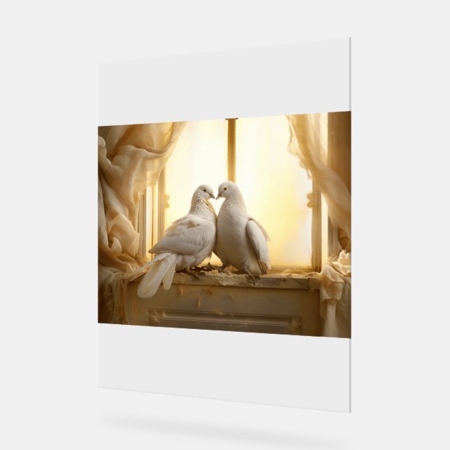 Señal Acrílica pájaros (Ángulo)