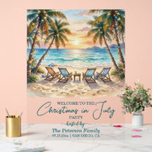Palmeras exóticas de playa Navidad en julio Bienve