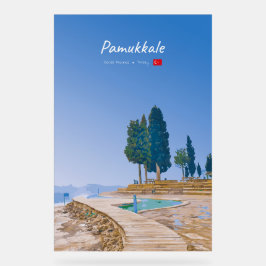 Señal Acrílica Pamukkale, Turquía - Piscinas Térmicas