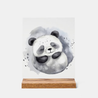 Señal Acrílica Panda Cómodo